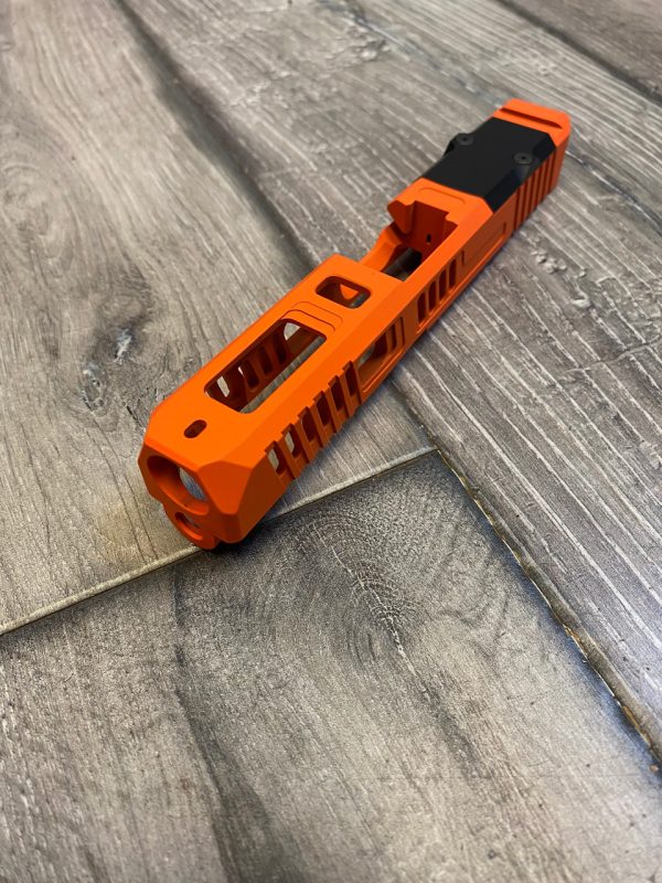 SM19 Flash Hunter Orange Stripped Slide 1