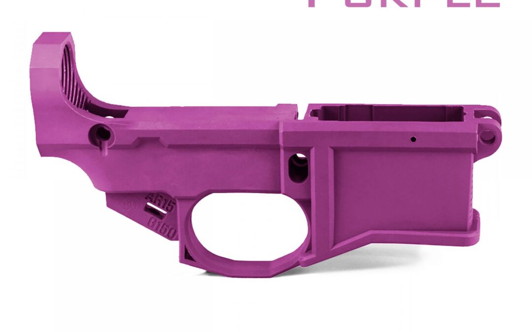 P80 G150 Phoenix V2 AR-15 80% Receiver Kit – Purple